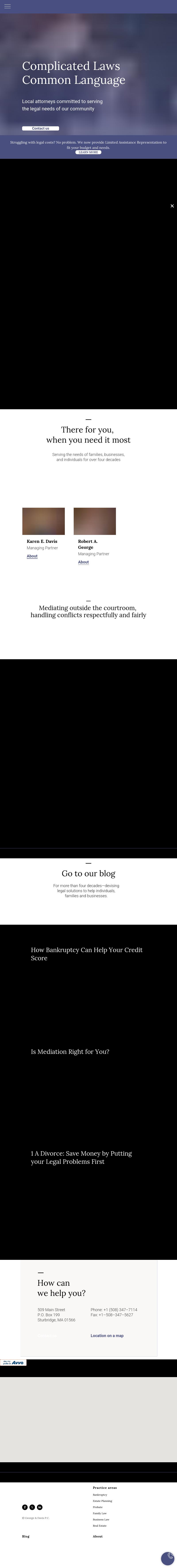 George & Davis, P.C. - Sturbridge MA Lawyers