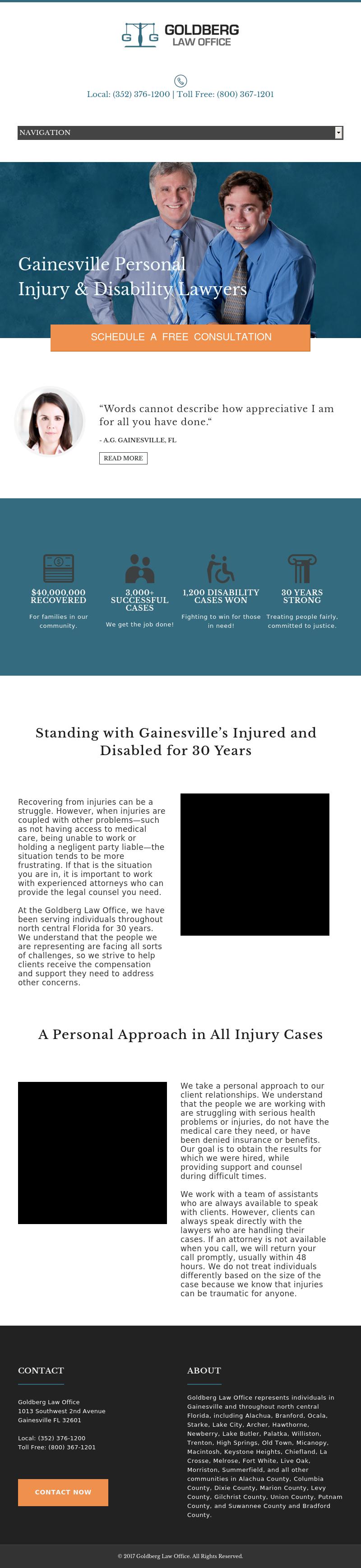 Goldberg Law Office - Gainesville FL Lawyers