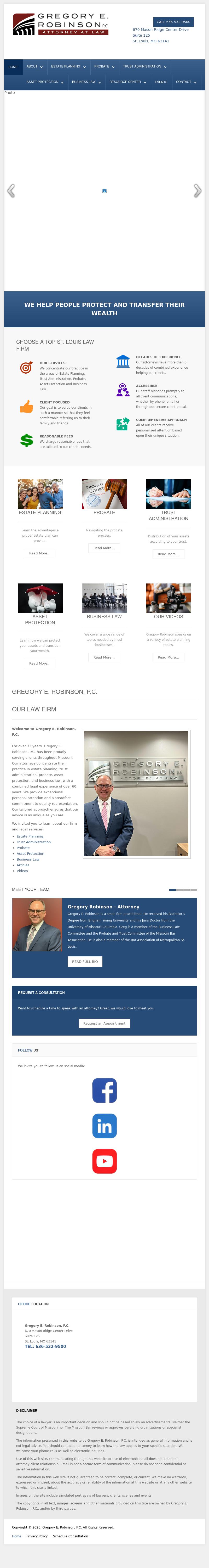 Gregory E. Robinson - Chesterfield MO Lawyers