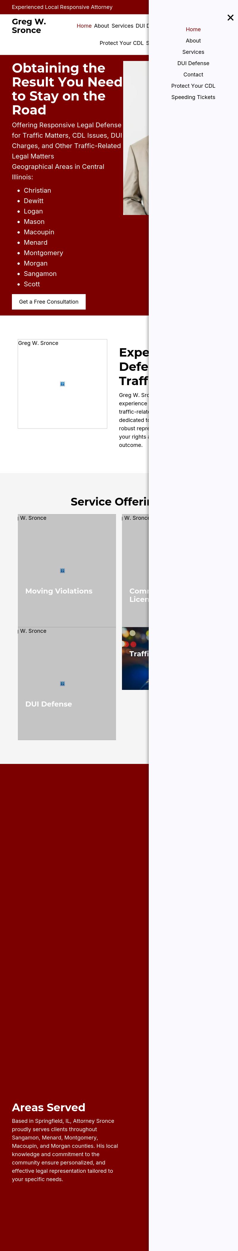 Gregory W. Sronce Law Office - Springfield IL Lawyers