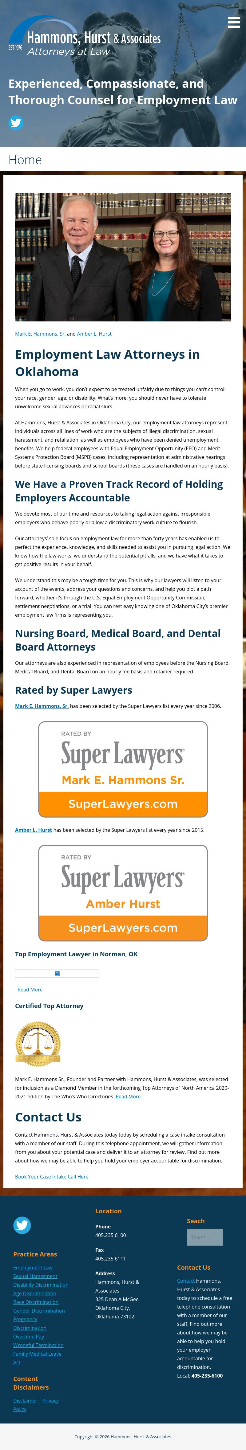 Hammons Gowens Hurst & Associates - Oklahoma City OK Lawyers