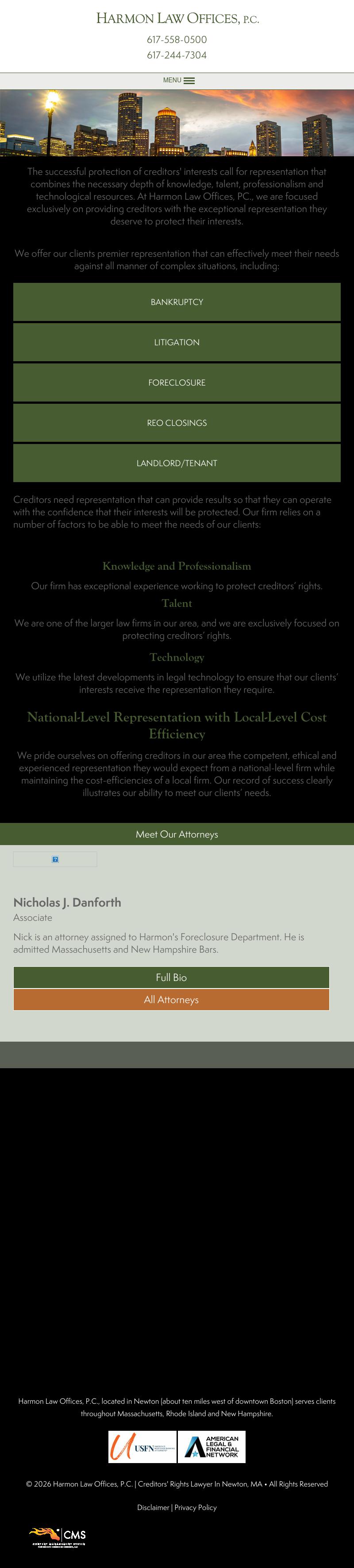 Harmon Law Offices, P.C. - Newton MA Lawyers