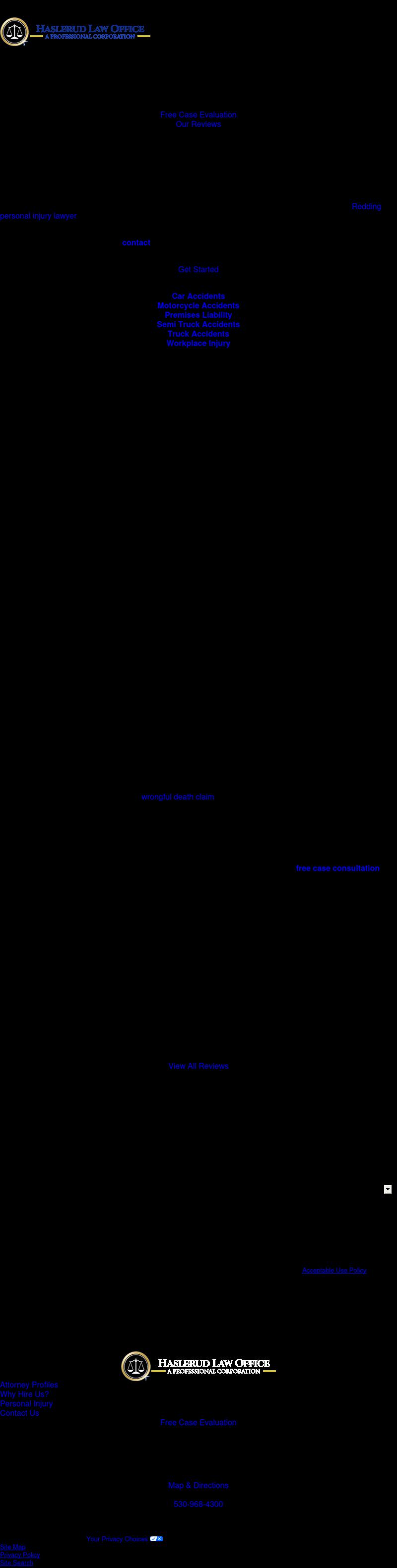 Haslerud Law Office, A Professional Corporation - Redding CA Lawyers