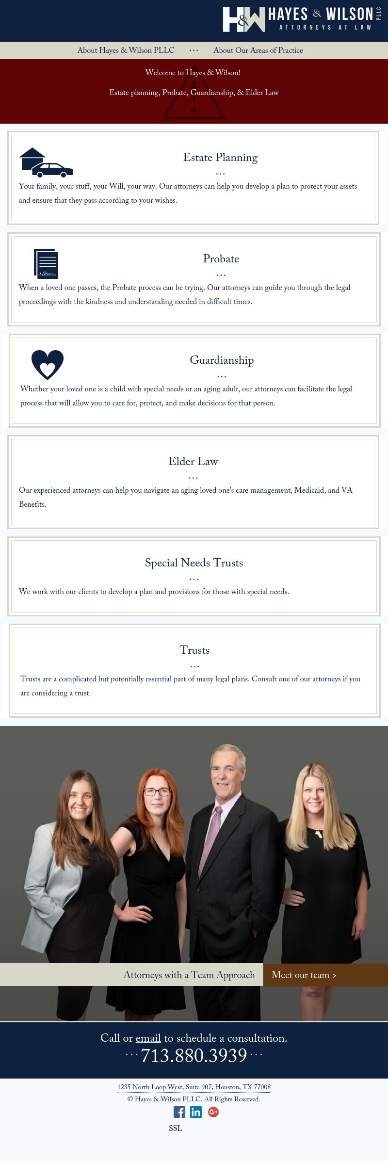 Hayes & Wilson, PLLC - Houston TX Lawyers