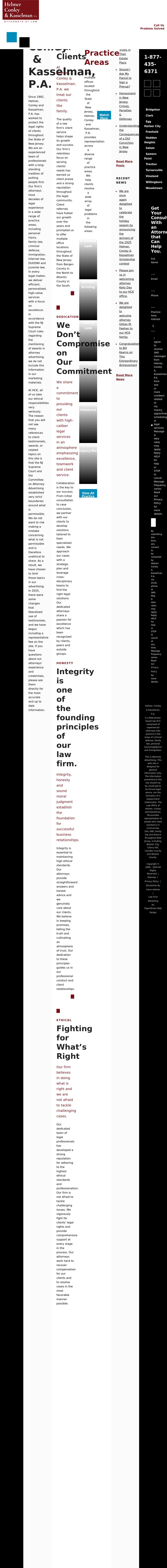 Helmer, Conley & Kasselman, P.A. - Freehold NJ Lawyers