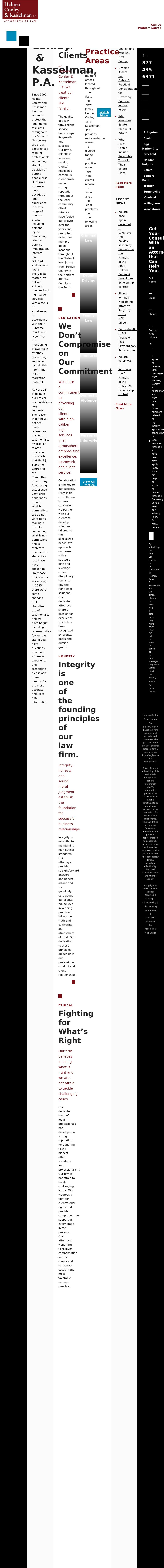 Helmer, Conley & Kasselman, P.A. - Hackensack NJ Lawyers