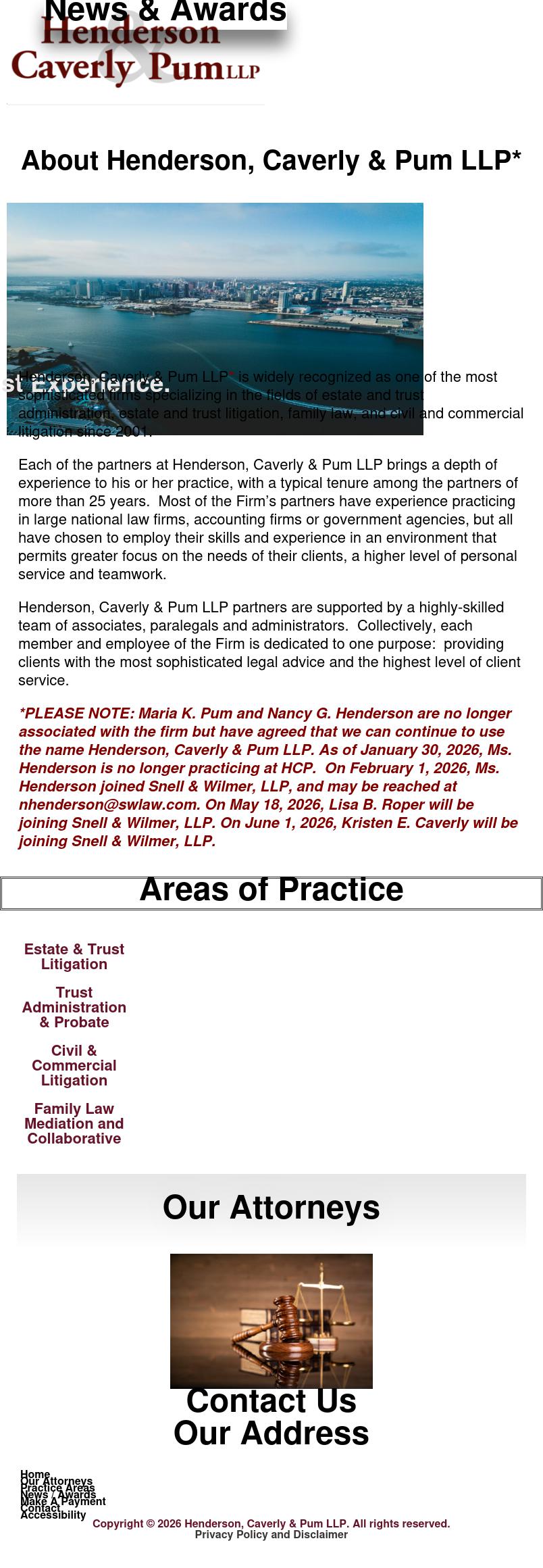 Henderson, Caverly, Pum & Charney LLP - San Diego CA Lawyers