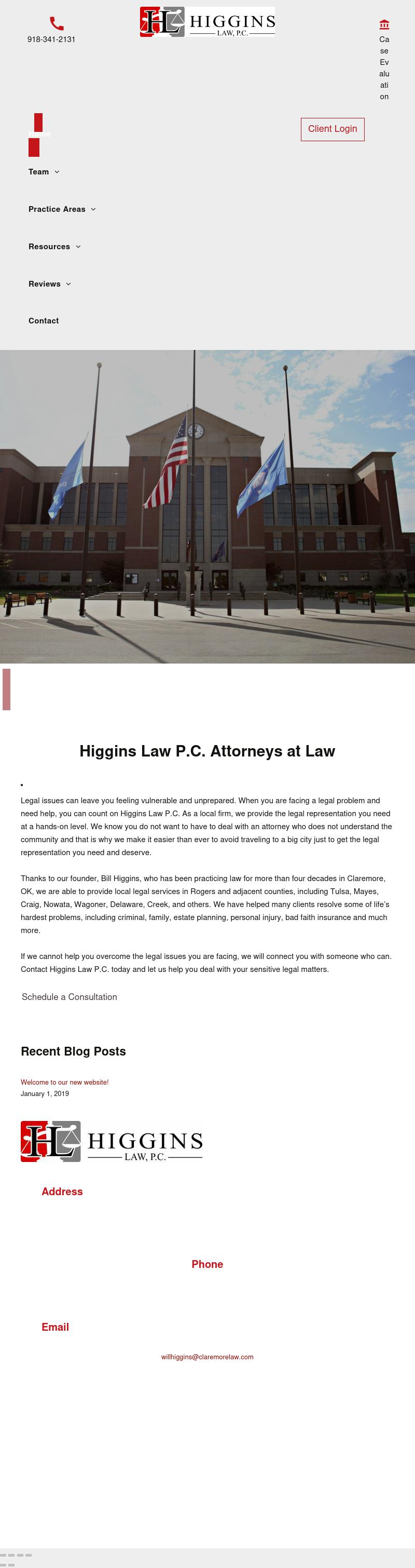 Higgins Law, P.C. - Claremore OK Lawyers