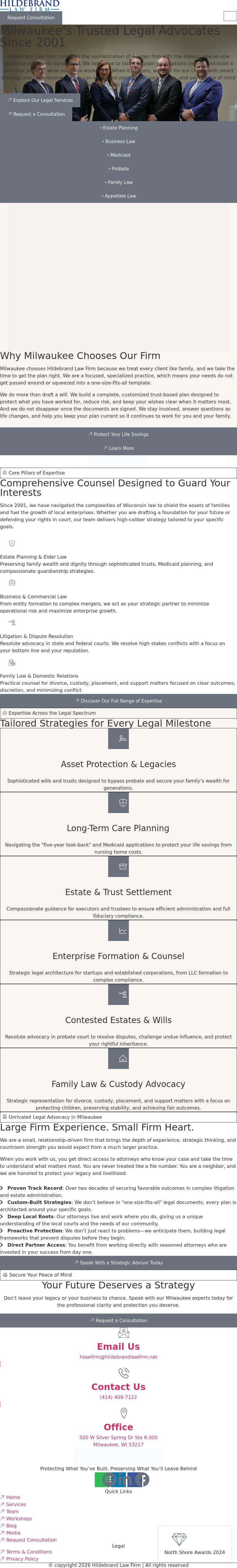 Hildebrand Law Firm, LLC - Milwaukee WI Lawyers