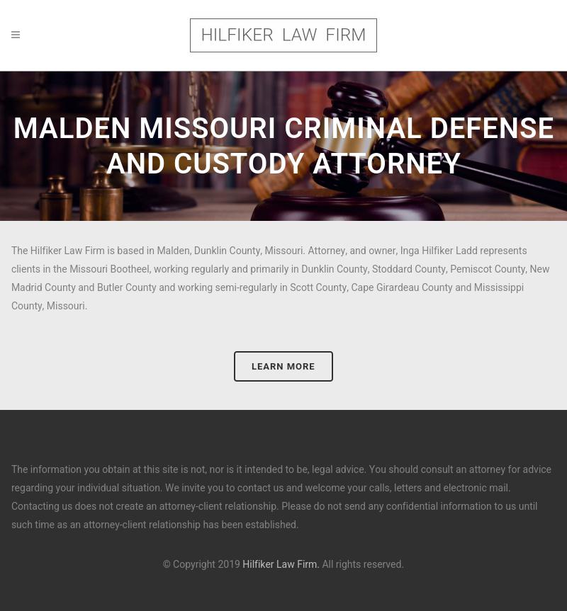 Hilfiker Law Firm - Malden MO Lawyers