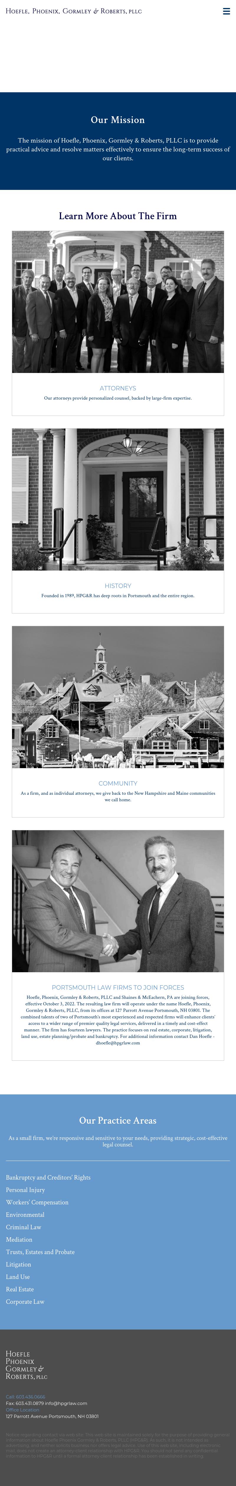 Hoefle, Phoenix, Gormley & Roberts, P.A. - Portsmouth NH Lawyers