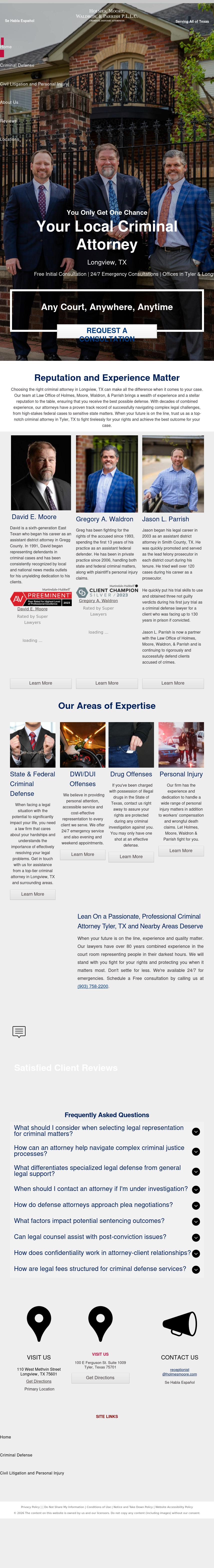 Holmes and Moore - Longview TX Lawyers