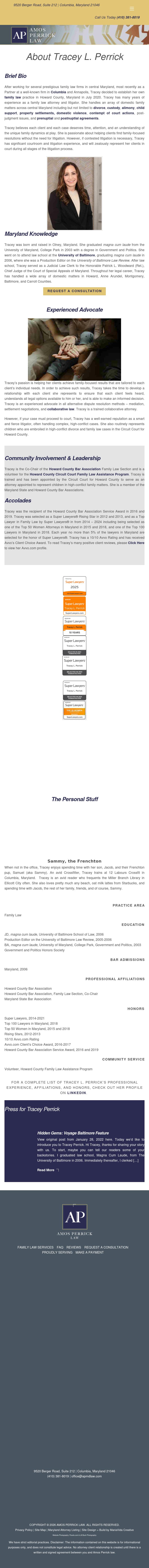 The Law Office of Tracey L Perrick - Fulton MD Lawyers