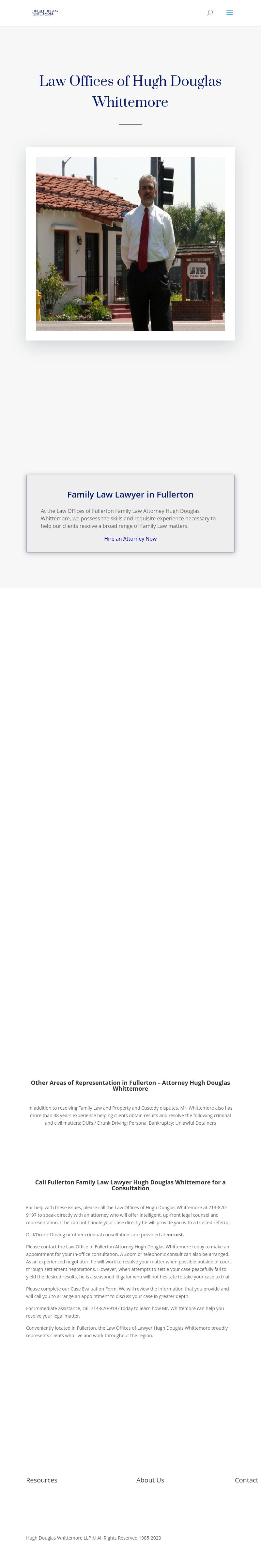 Hugh Douglas Whittemore - Fullerton CA Lawyers