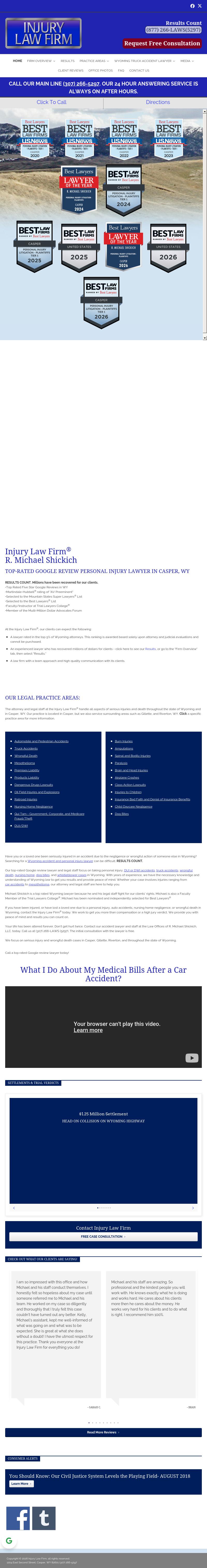 Injury Law Firm - Casper WY Lawyers