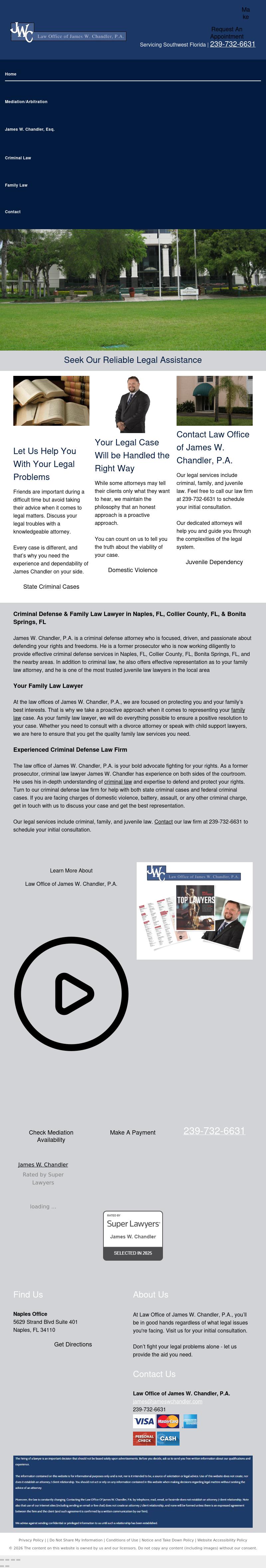 James W. Chandler Attorney at Law - Naples FL Lawyers