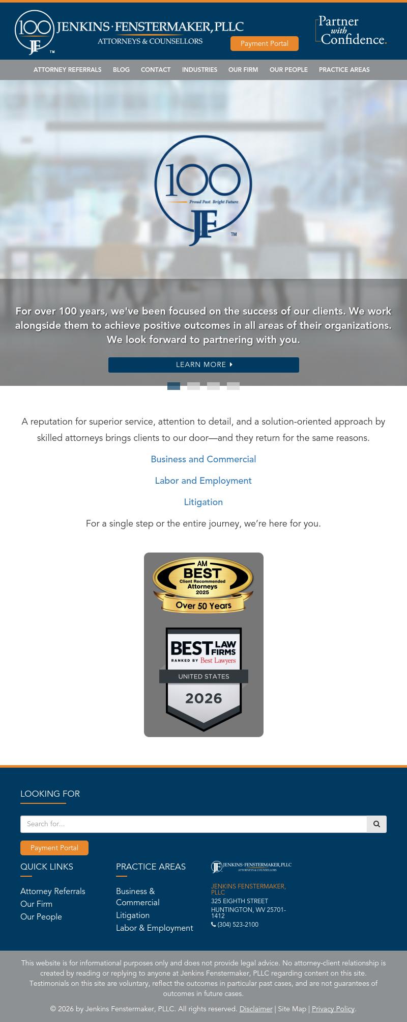 Jenkins Fenstermaker, PLLC - Huntington WV Lawyers