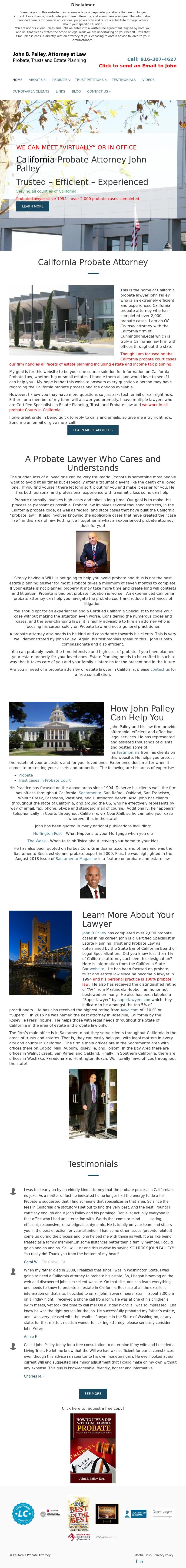 John B. Palley - Meissner, Joseph & Palley - Sacramento CA Lawyers