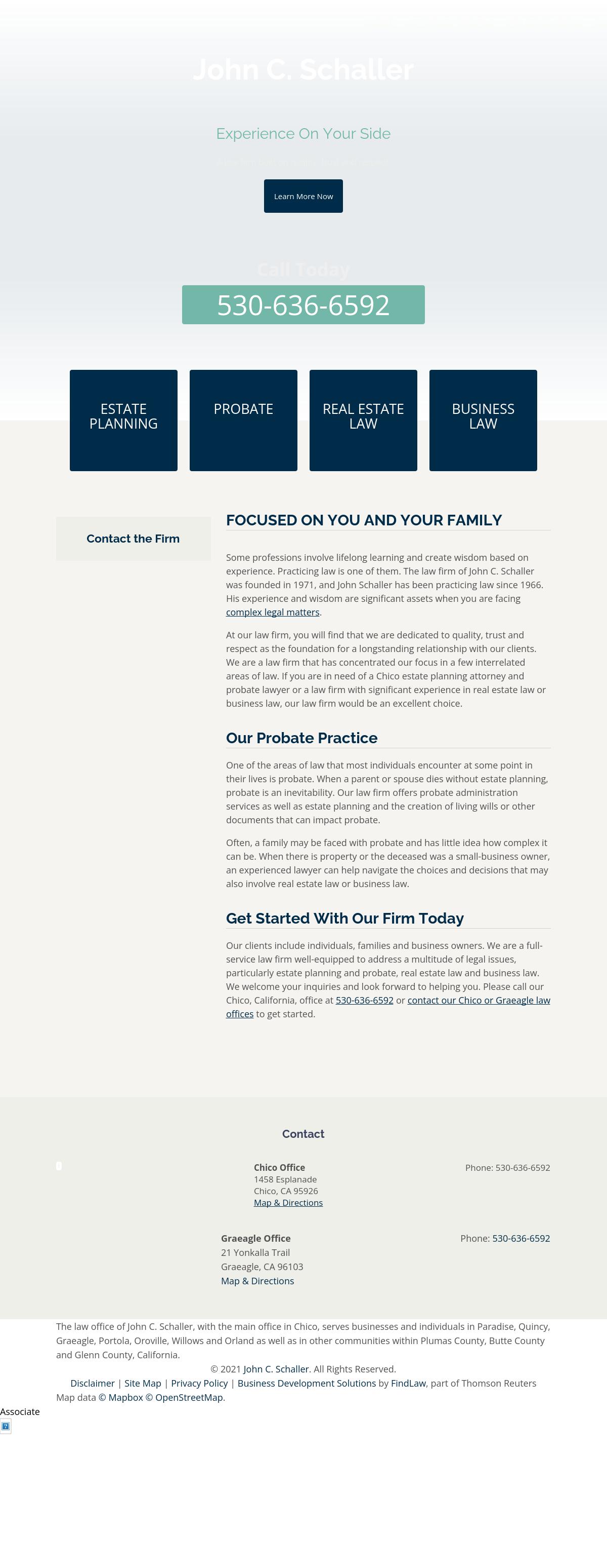 John C. Schaller - Chico CA Lawyers