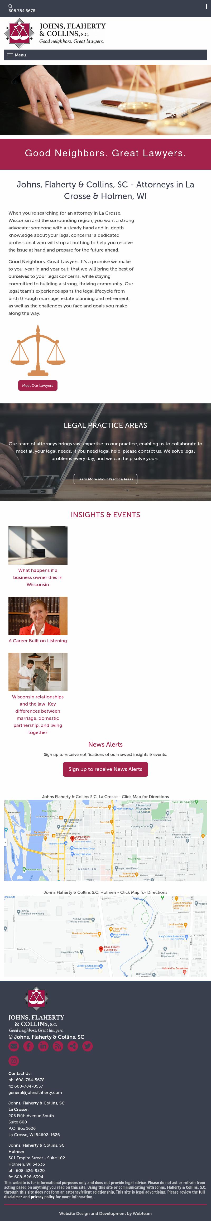 Johns, Flaherty & Collins, SC - La Crosse WI Lawyers