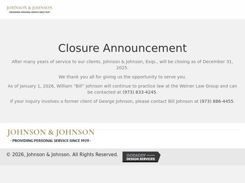 Johnson & Johnson - Morristown NJ Lawyers