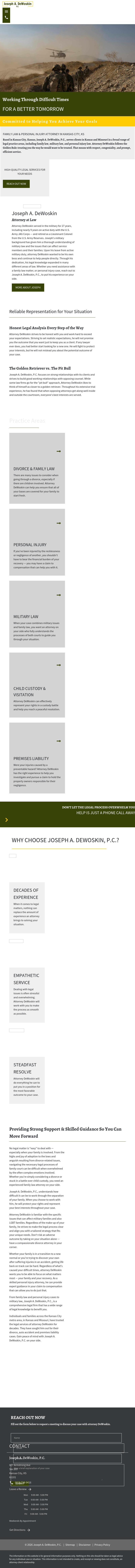 Joseph A. DeWoskin, PC, - Kansas City KS Lawyers
