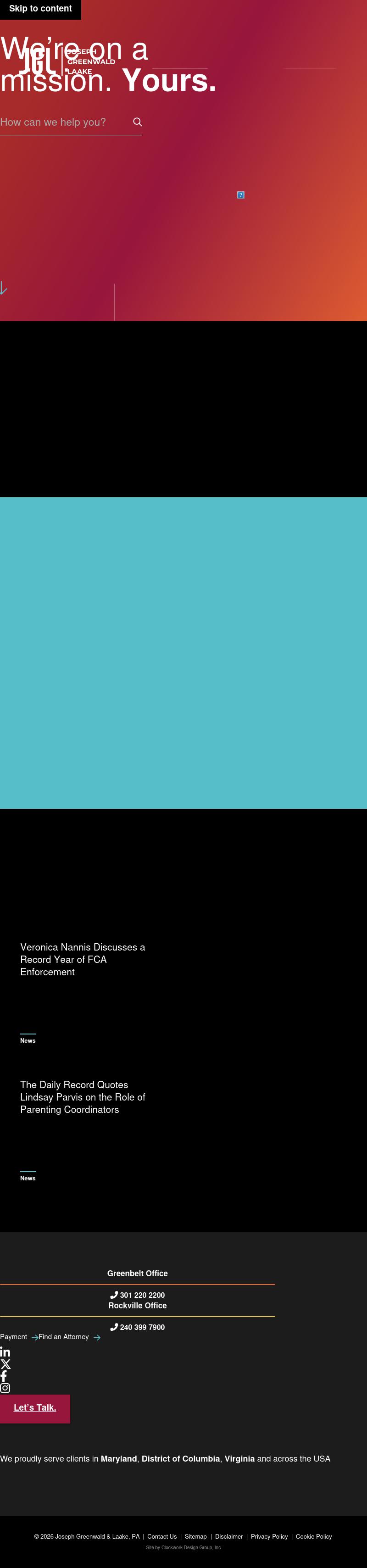 Joseph Greenwald & Laake, PA - Greenbelt MD Lawyers