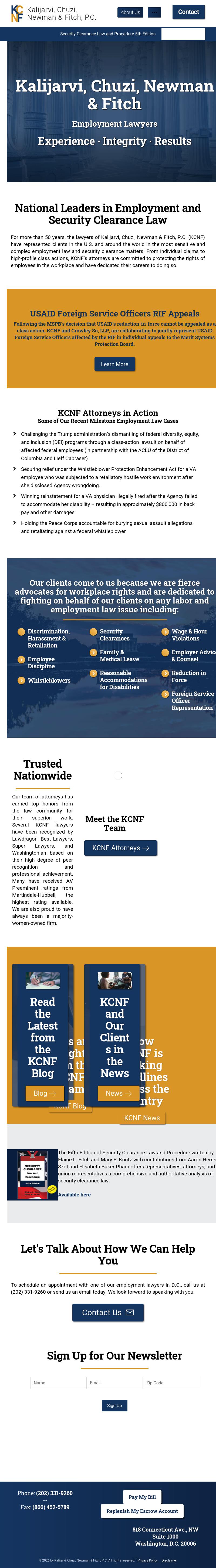Kalijarvi, Chuzi, Newman & Fitch, P.C. - Washington DC Lawyers