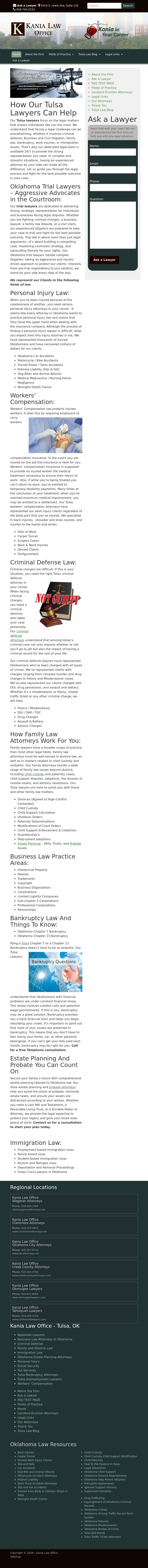 Kania Law Office: Tulsa Oklahoma Lawyers - Tulsa OK Lawyers