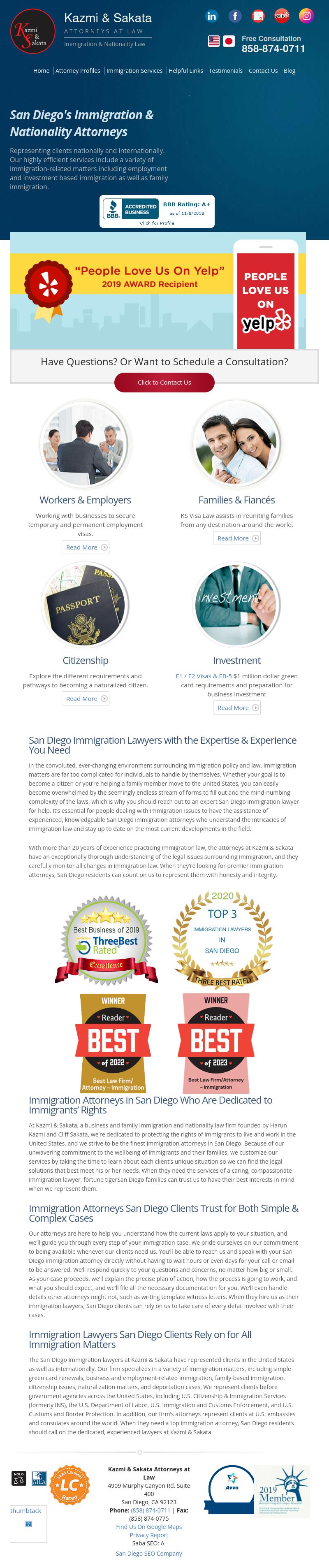 Kazmi & Sakata - San Diego CA Lawyers