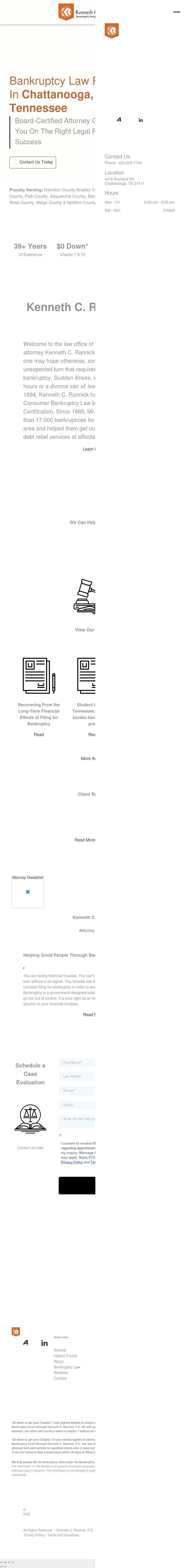 Kenneth C. Rannick, P.C. - Chattanooga TN Lawyers