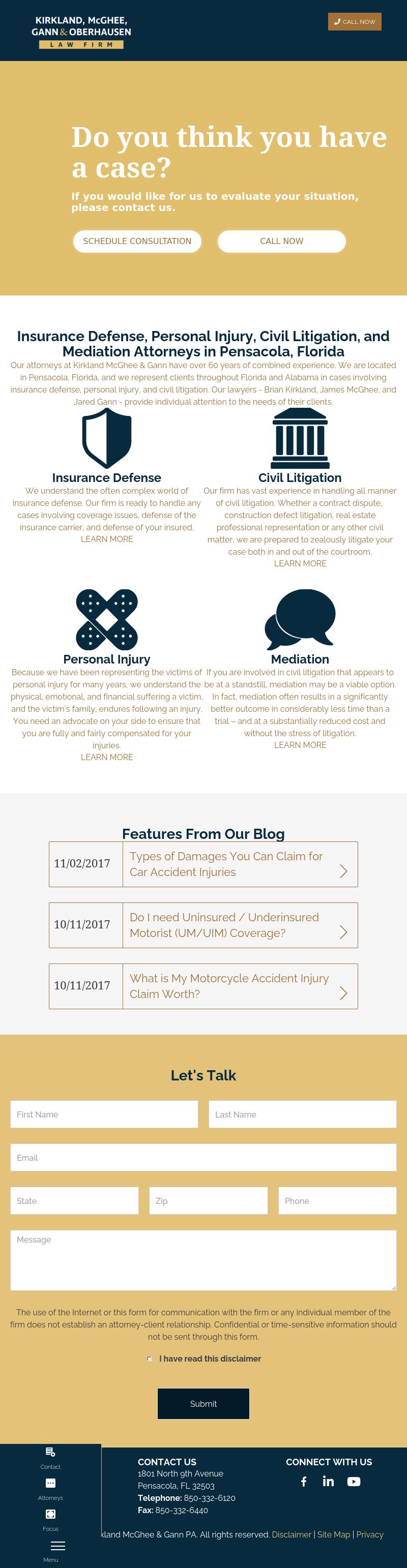 Kirkland & McGhee - Pensacola FL Lawyers