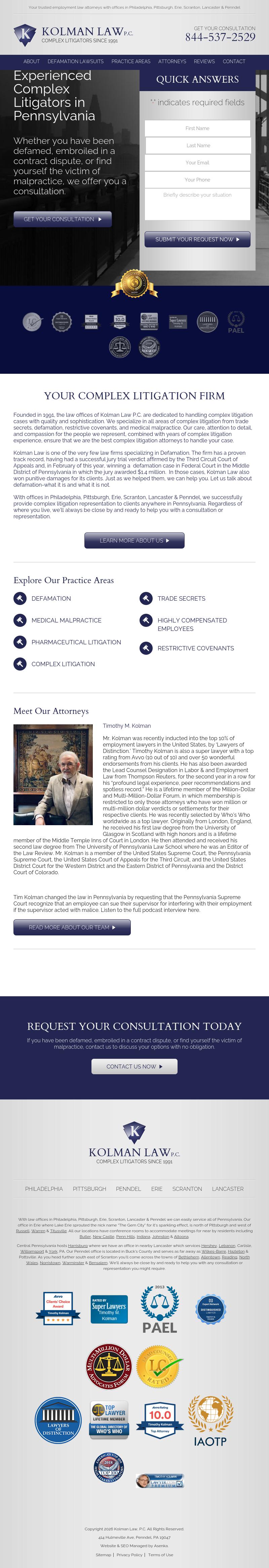 Kolman Ely, P. C. - Philadelphia PA Lawyers