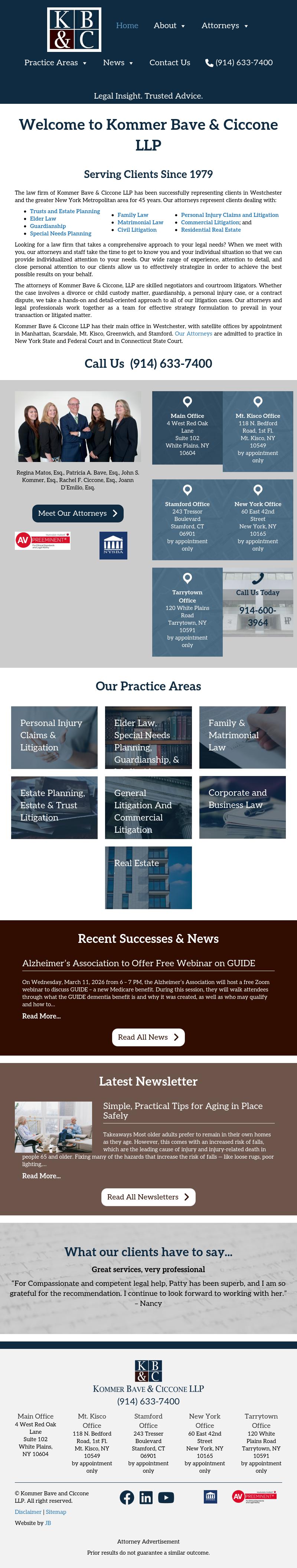 Kommer Bave & Ollman LLP - New Rochelle NY Lawyers