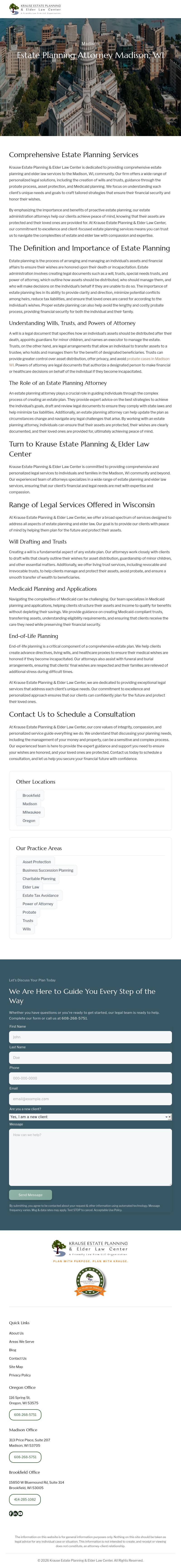 Krause Estate Planning & Elder Law Center - Madison WI Lawyers