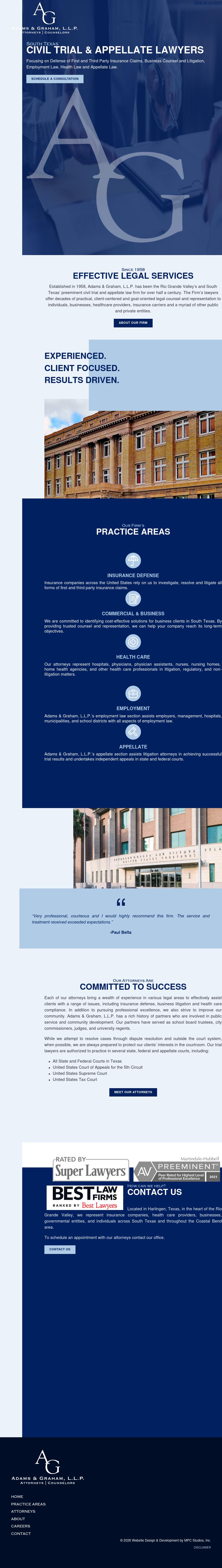 Law Office of Adams & Graham, L.L.P. - Harlingen TX Lawyers