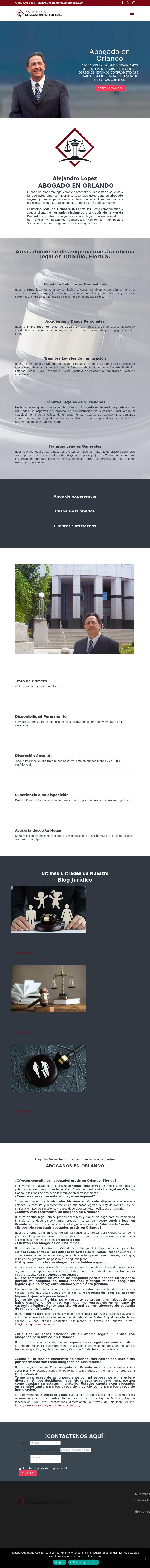 Law Office of Alejandro R. Lopez, P.A. - Orlando FL Lawyers