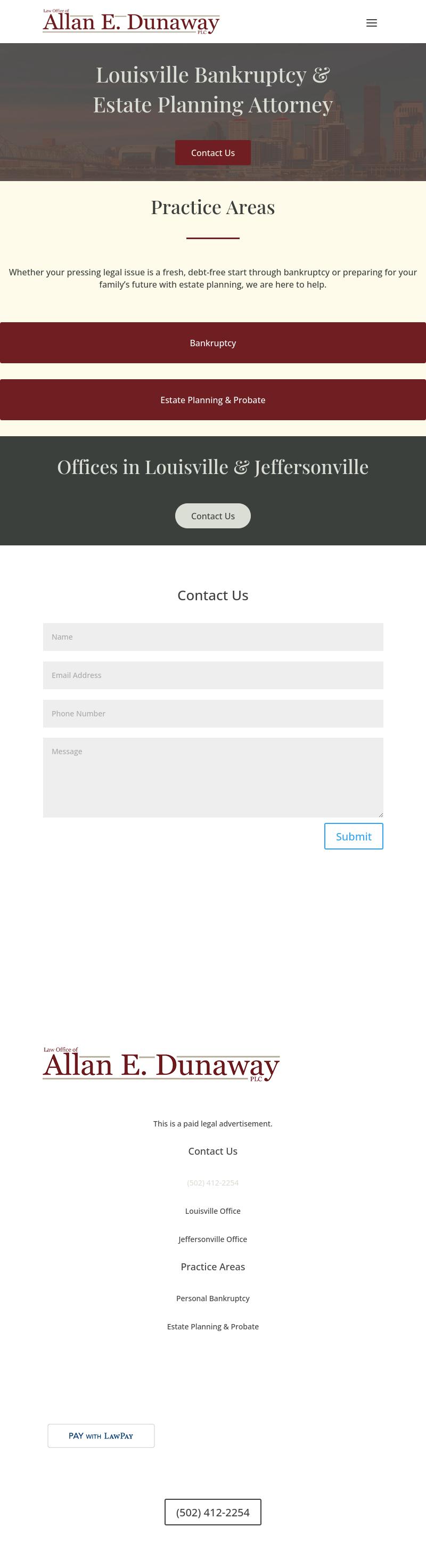 Law Office of Allan E. Dunaway, PLC - Jeffersonville IN Lawyers