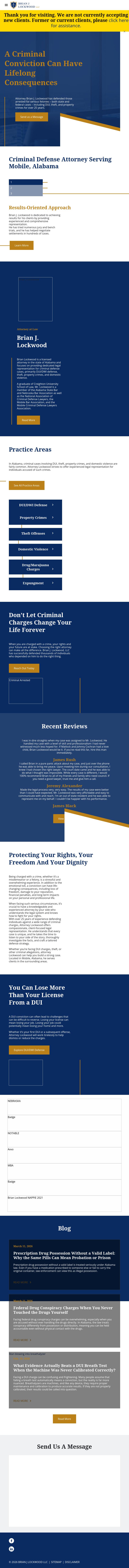 Law Office of Brian J. Lockwood - Mobile AL Lawyers