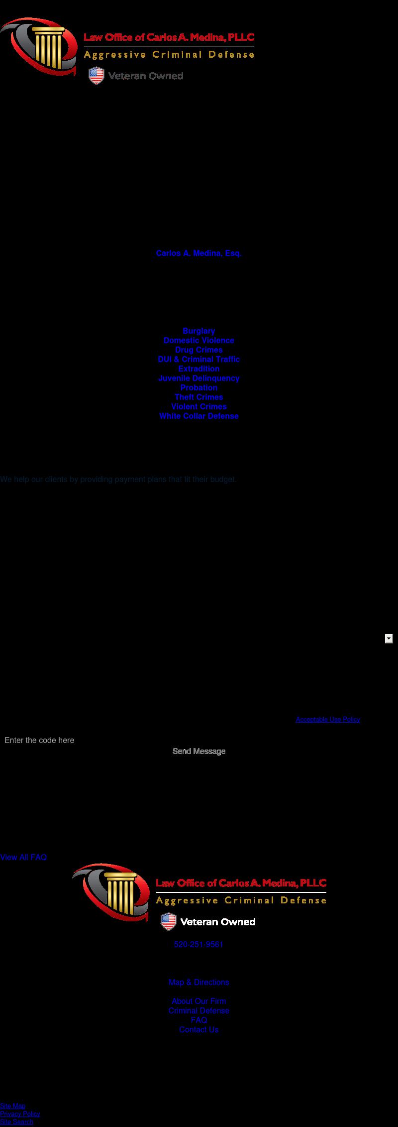 Law Office of Carlos A. Medina, PLLC - Tuscon AZ Lawyers