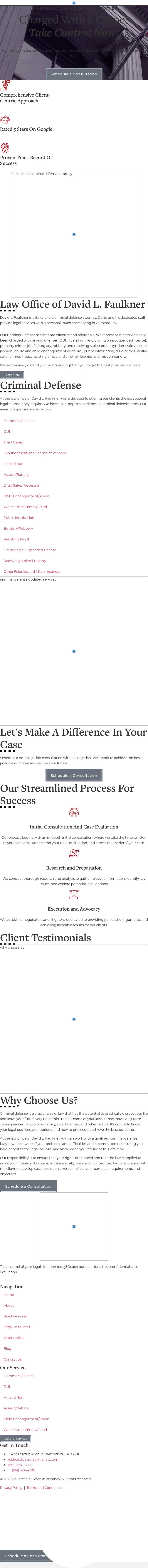 Law Office of David L. Faulkner - Bakersfield CA Lawyers