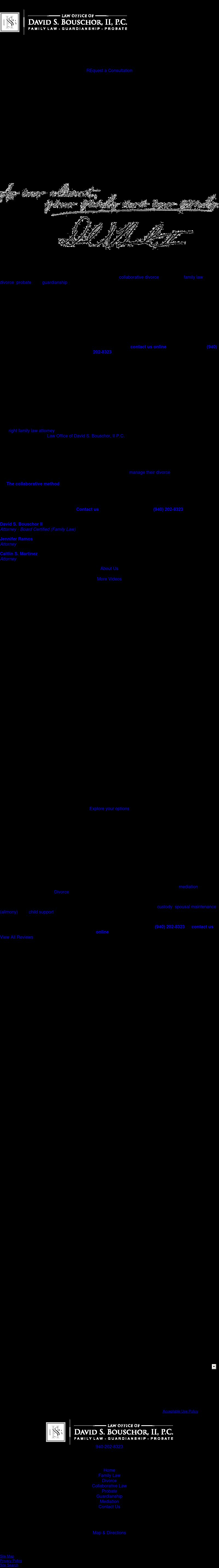 Law Office of David S. Bouschor, II, P.C. - Denton TX Lawyers