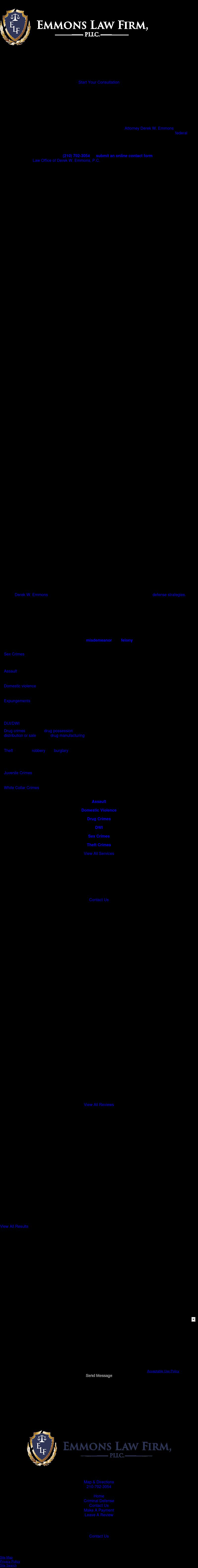 Law Office of Derek W. Emmons, P.C. - San Antonio TX Lawyers