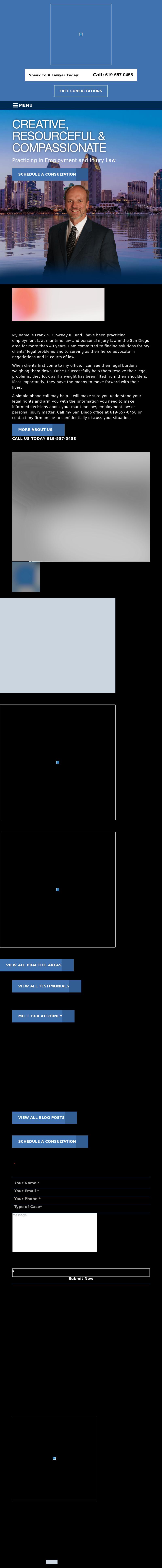 Law Office of Frank S. Clowney, III - San Diego CA Lawyers