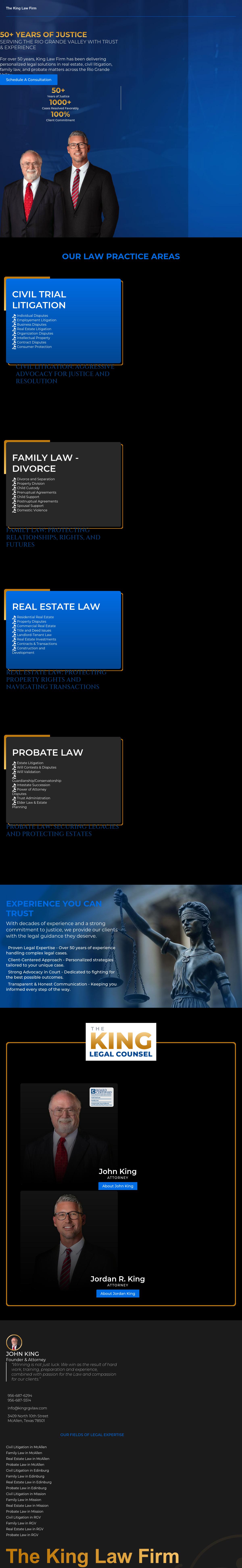 Law Office of John King - McAllen TX Lawyers