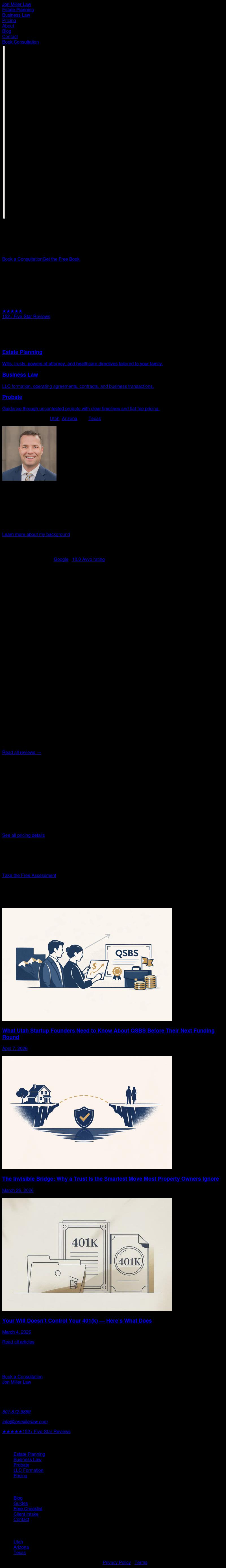 Law Office of Jonathan Miller - Salt Lake City UT Lawyers