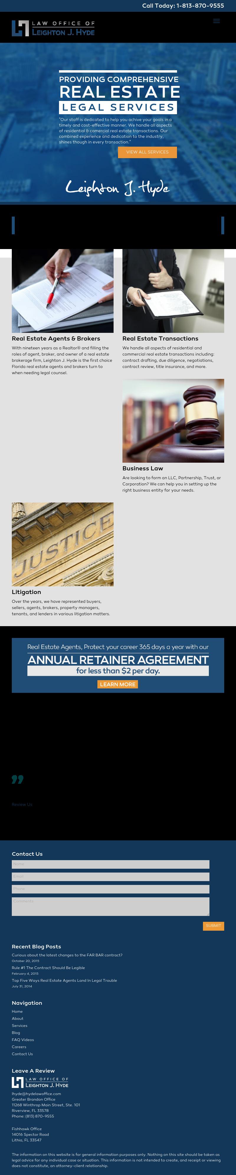 Law Office of Leighton J. Hyde - Riverview FL Lawyers
