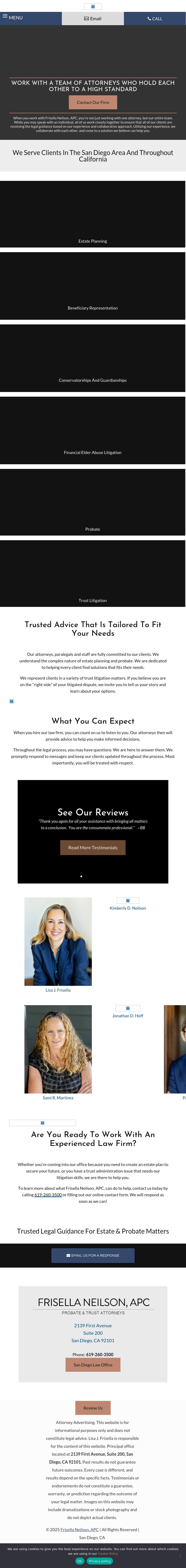 Law Office of Lisa J. Frisella, APC - San Diego CA Lawyers