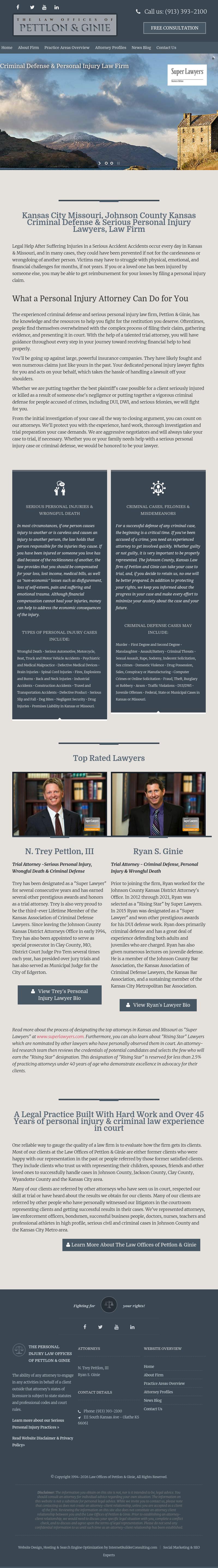 Law Office of Pettlon & Ginie - Olathe KS Lawyers