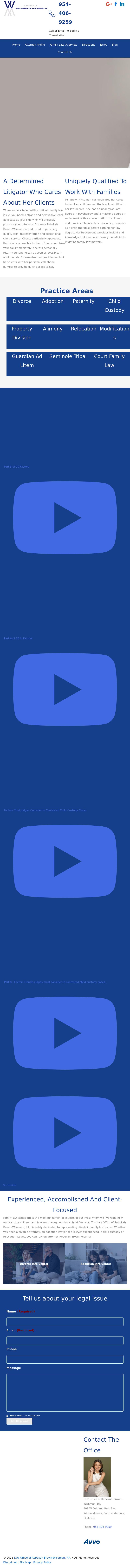 Law Office of Rebekah Brown-Wiseman, P.A. - Fort Lauderdale FL Lawyers